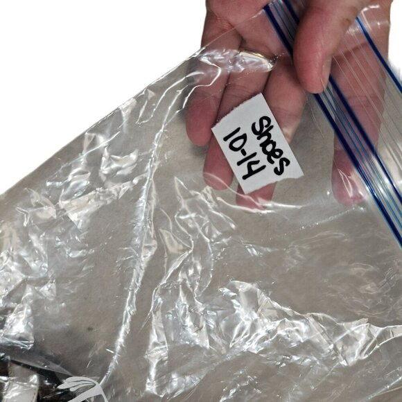 Naot Women's Leather Sandals Black & White Adjustable Straps Cork Footbed Size 4 - Picture 15 of 15